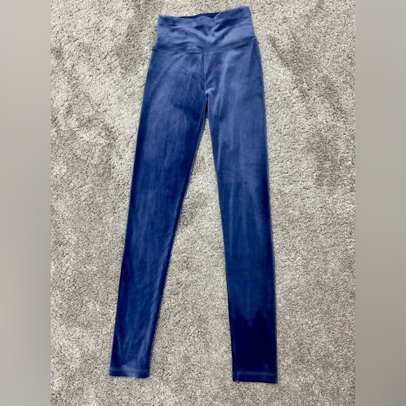 OFFLINE by Aerie- After Party Velour leggings-Navy- Size Small - Picture 3 of 7